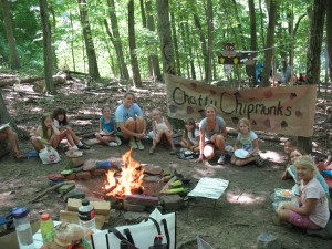 Campsite challenge at Summer Camp