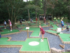 Mini golf at Summer Camp